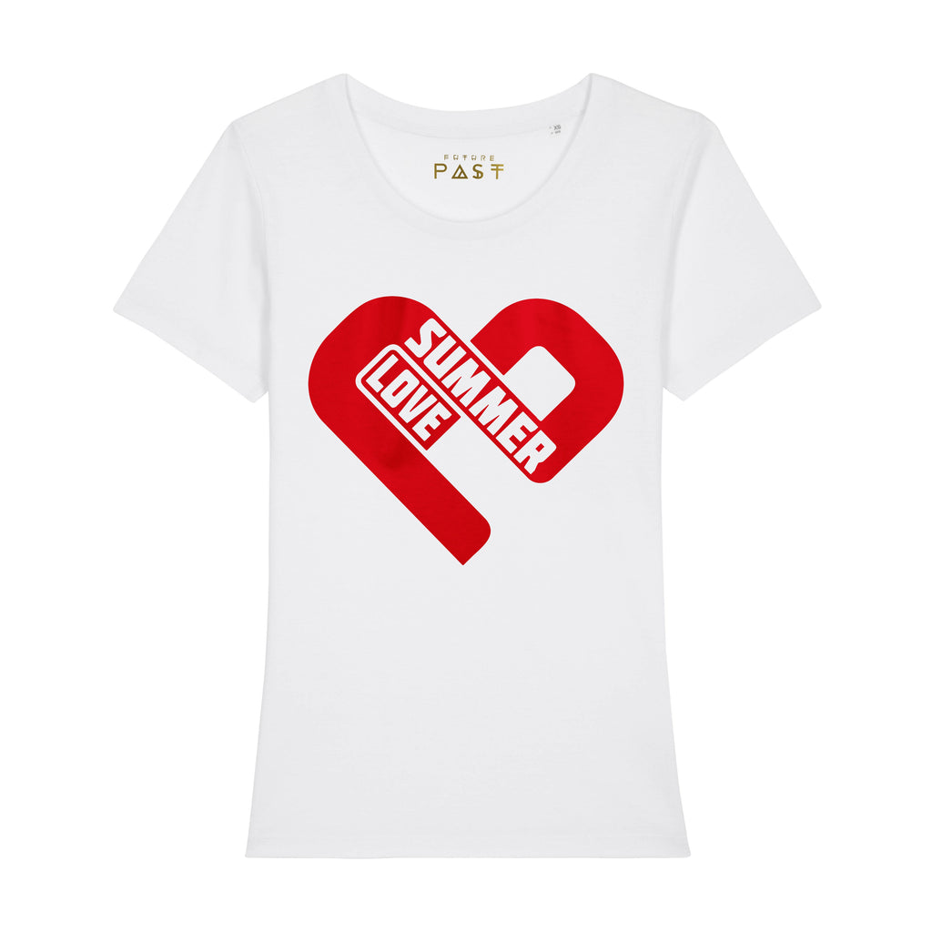 Summer Love Festival Official Women's T-Shirt / White-Future Past-Essential Republik