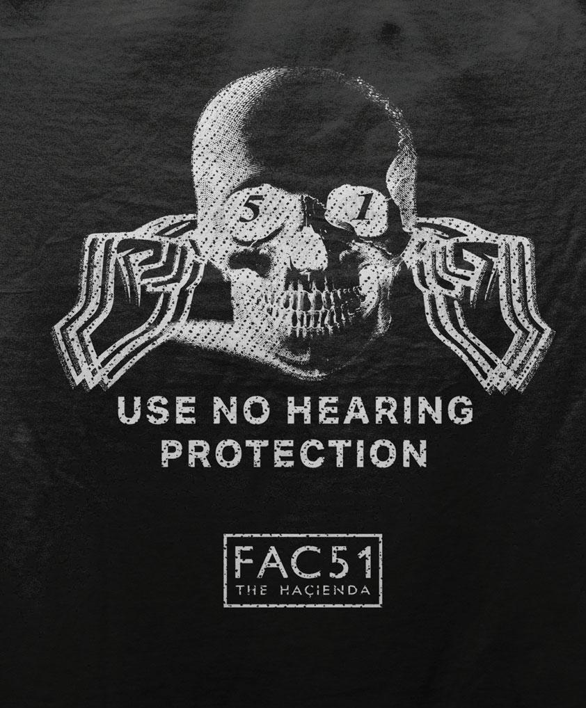 Official Hacienda FAC51 Collaboration (2) T-Shirt / Black-Future Past-Essential Republik