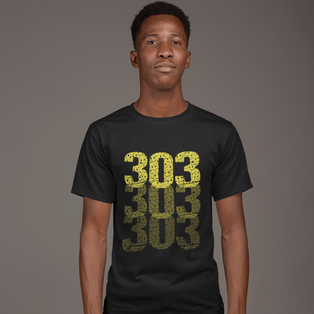 303 Faded T-Shirt / Black-Future Past-Essential Republik