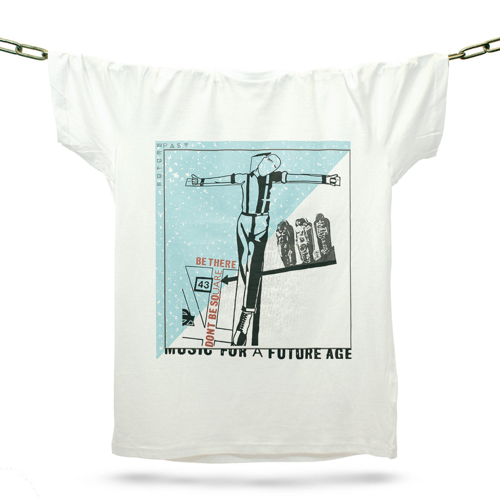 Music For A Future Age T-Shirt / White-Future Past-Essential Republik